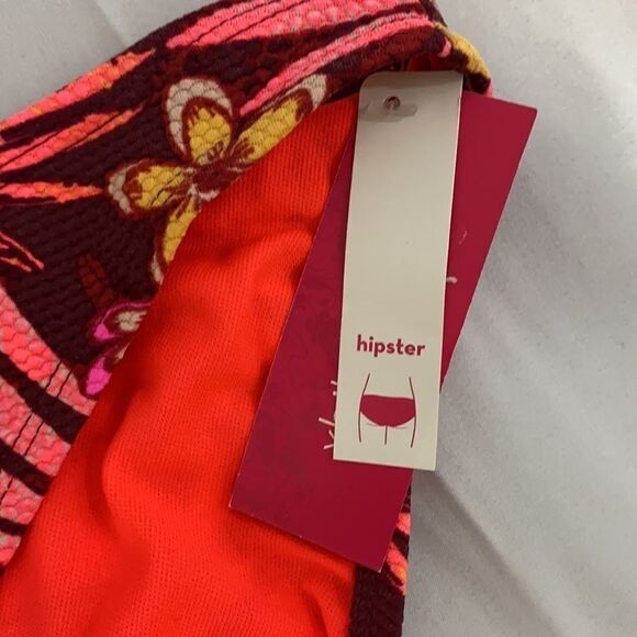 Xhilaration Women’s Floral Hipster Bikini Bottom - Picture 2 of 3